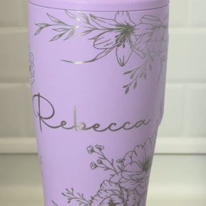 Personalized Boho Flowers Engraved Brümate